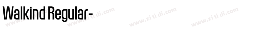Walkind Regular字体转换